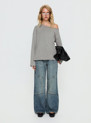 Atmosphere Mid Rise Straight Leg Jeans Antique Wash