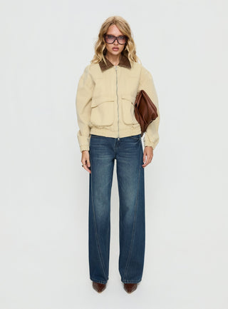 Sancia Bomber Jacket Beige
