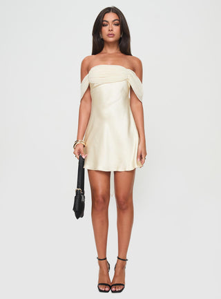 Adoration Mini Dress Cream