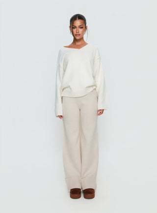Shinead Cuffed Pants White