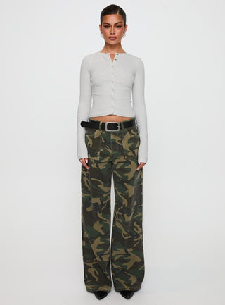 Sandra Dee Knit Top Grey Marle