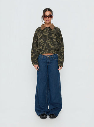 Ramix Oversized Bomber Jacket Camo