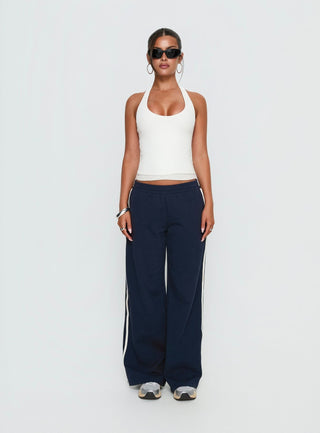 Debee Layered Halter Top White  Grey