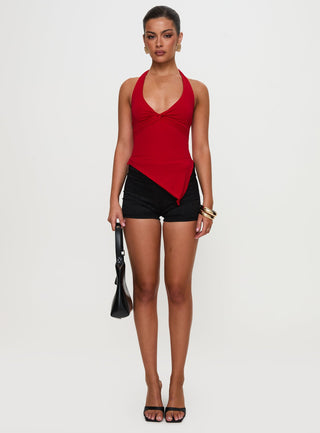 Chilli Halter Top Red