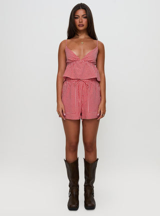 Lille Set Red Gingham