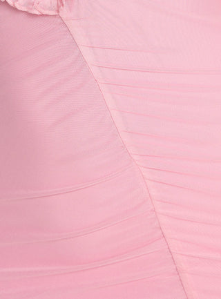 Soulina Ruched Maxi Dress Pink