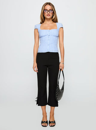 Getting Close Button Up Top Blue Check