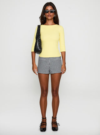 Elaia 34 Sleeve Top Yellow