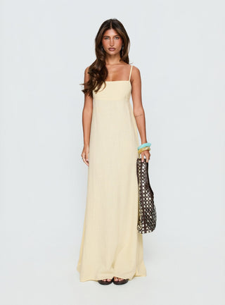 Solie Tie Back Maxi Dress Butter