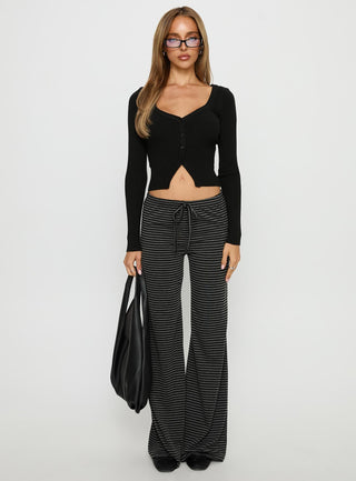 Sorenna Long Sleeve Top Black