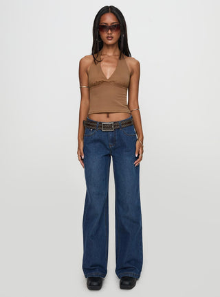 Whimsy Halter Top Chocolate
