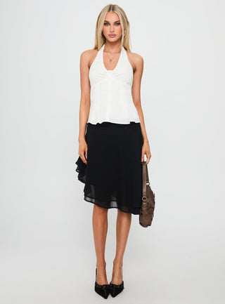 Life Goes By Sleeveless Top White