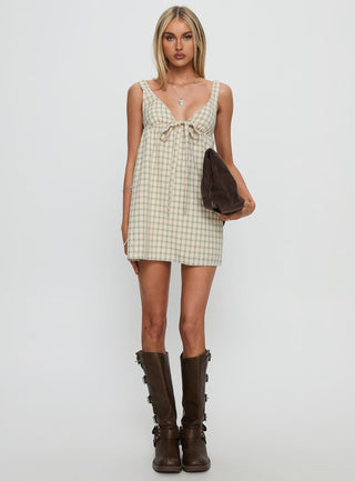 Micki Babydoll Mini Dress Multi