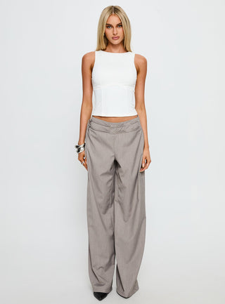 Georgetta Bust Detail Cami Top White