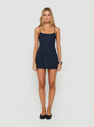 Yumiko Scoop Playsuit Navy