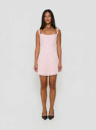Beacall Mini Dress Light Pink