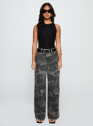 Majesty Tie Back Bodysuit Black