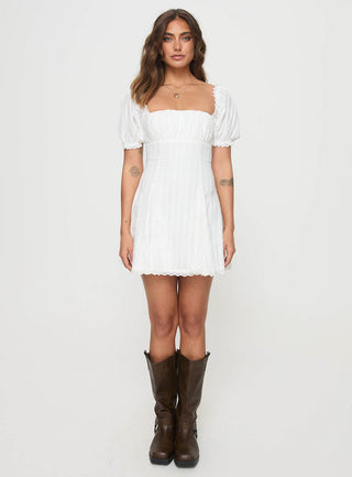 Rabatia Mini Dress White