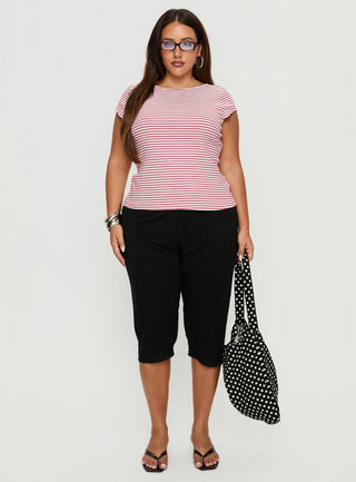 Cayte Capris Black Curve