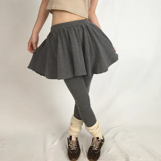 Flared leggings skirt