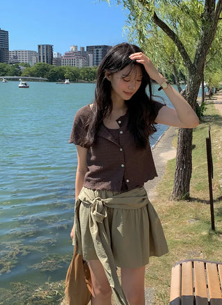 Loose-fit check shirt