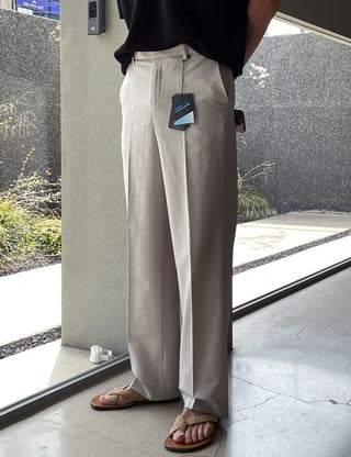 (WIDE). Coolmax Hidden Banding Slacks (cool fabric)