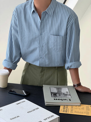 Cohen Seersucker Stripe Shirt