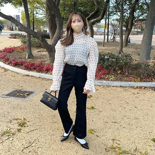 Polka dot blouse