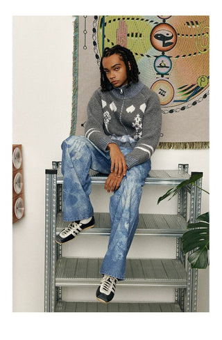 [CONP] Lucky Clover Wide Leg Jeans