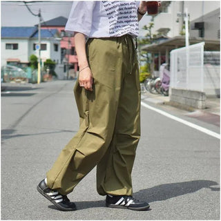Wide Banding String Pants