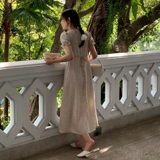 Daphne floral print long dress