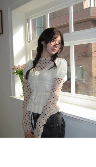 Dot See-through Inner T-shirt - 2 colors