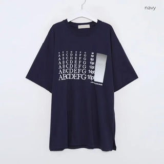 (Unisex) Font Print T-Shirt