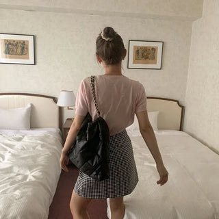 Chain quilted bag