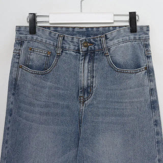 slim boot-cut long jeans