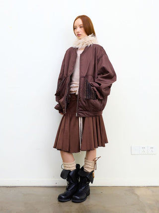 [NeverSeez] Wool-Lined Pilot Jacket