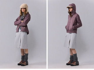 [Monterest] 5A Antibacterial Fleece-Lined Hooded Cardigan