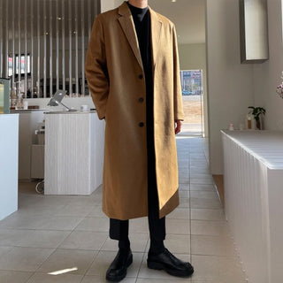 Year-end Look Single Wool Coat (3 colors)