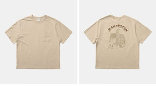 [Monterest] Outdoor Bird Print Oversized T-Shirt