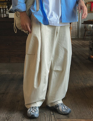 Core Balloon Back Elastic Cotton Pants (4 colors, M~L)