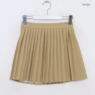 Pleated mini skirt