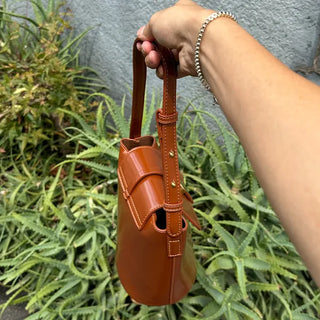 Cylinder Leather Bag