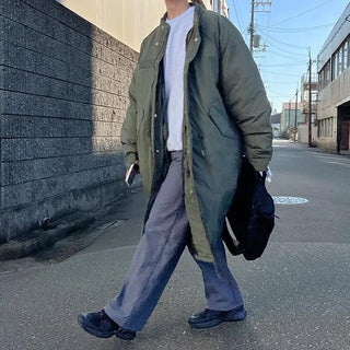 Nylon wide-leg pants
