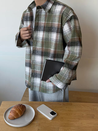 Encore Wool Tartan Check Shirt
