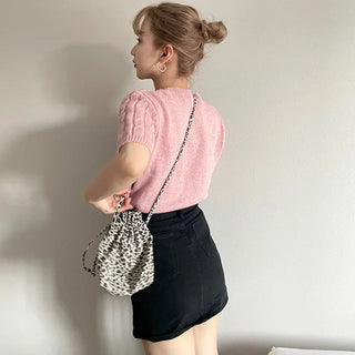 butter twist half sleeve knit