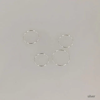Silver ring set