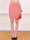 [NECY] Orange Soda Pop Shirring Midi Skirt