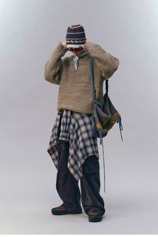 [Monterest] Relaxed Fit Gradient Knit Sweater