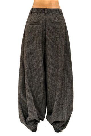 [Moromoro2] Wool Pleated Tapered Wide Pants