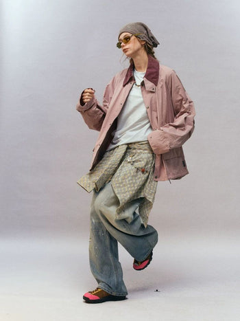 [Monterest] Corduroy Collar Multi-Pocket Field Jacket